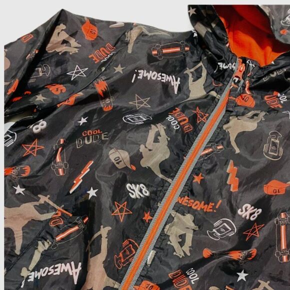 Survival Gear Skate Print Lined Windbreaker - Picture 3 of 4